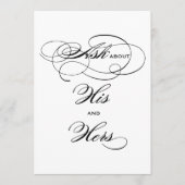 黒エレガント字と彼女の飲み物の看板 (正面)