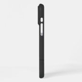 黒エレガント字イニシャルモノグラム iPhoneケース (左側面)