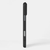黒エレガント字イニシャルモノグラム iPhoneケース (右側面)