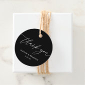 黒エレガント字結婚御恩 フェイバータグ (インサイチュ)