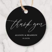 黒エレガント字結婚御恩 フェイバータグ (裏面)