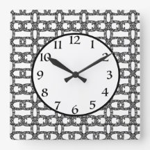 黒エレガント幾何モダン白パターン