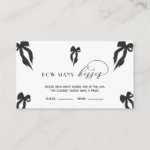 黒エレガント弓の推測いくつのキスゲーム エンクロージャーカード (正面)