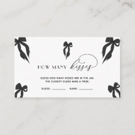 黒エレガント弓の推測いくつのキスゲーム エンクロージャーカード