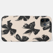 黒エレガント弓パターンiPhoneケース Case-Mate iPhoneケース (裏面(横))