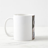 黒エレガント扇子の女性（藤島武二） コーヒーマグカップ (左)