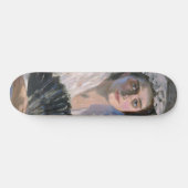 黒エレガント扇子の女性（藤島武二） スケートボード (横)