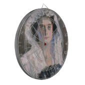 黒エレガント扇子の女性（藤島武二） ダーツボード (正面左)