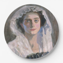 黒エレガント扇子の女性（藤島武二）