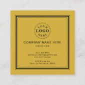 黒エレガント文字付きM金ゴールド通話カード コーリングカード (裏面)