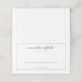 黒エレガント文字縁ど80thバースデーパーティー プレイスカード (外部開封)