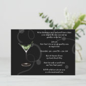 黒エレガント新年イブパーティー 招待状 (スタンド正面)