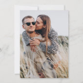 黒エレガント書台本の結婚写真 セーブザデート (裏面)