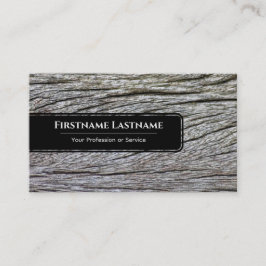 黒エレガント木ミニマルスタイル木目 名刺