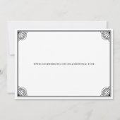 黒エレガント枠のAuthenticity証明書 (裏面)