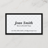 黒エレガント枠ダイヤモンドキルトモマカード コーリングカード (正面)