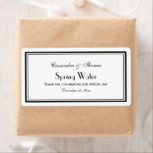 黒エレガント枠H水瓶ラベル ラベル (インサイチュ)