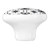 黒エレガント模様 セラミックノブ (側面)