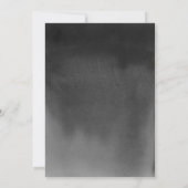 黒エレガント水彩写真卒業 案内状 (裏面)