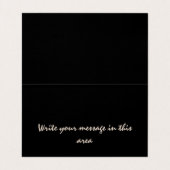 黒エレガント液フェイク金ゴールド名刺 名刺 (内部フラット)