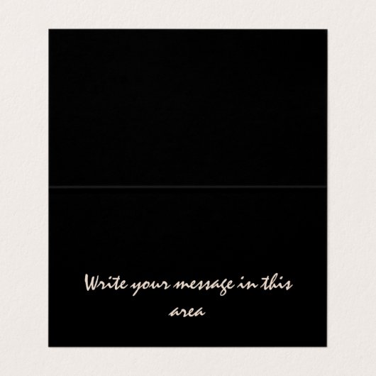 黒エレガント液フェイク金ゴールド名刺 名刺 (内部フラット)