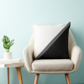 黒エレガント灰色と白 クッション (椅子)