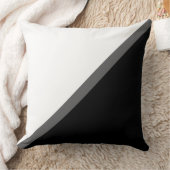 黒エレガント灰色と白 クッション (ブランケット)