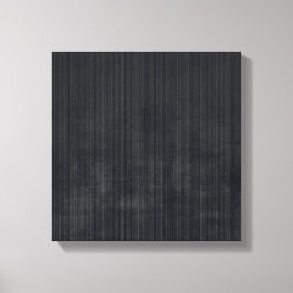 黒エレガント灰色の素朴な繊維ストライプの抽象芸術 キャンバスプリント