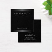 黒エレガント灰色イヤリング表示カード (デスク)