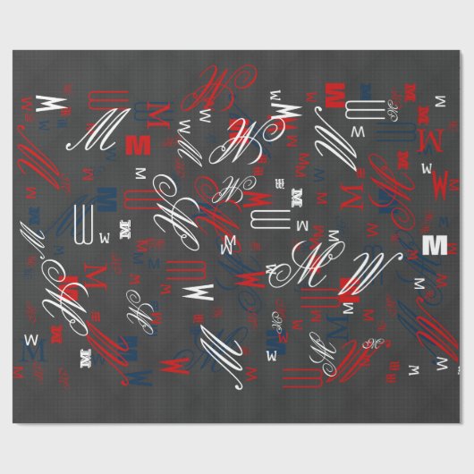 黒エレガント炭素繊維スタイルプリント背景 ラッピングペーパー (フラット)