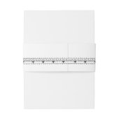 黒エレガント白お洒落デザイン 招待状ベリーバンド (裏面例)