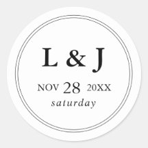 黒エレガント白のクラシック文字結婚の