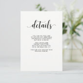 黒エレガント白のゲ結婚スト詳細 エンクロージャーカード (スタンド正面)