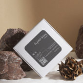 黒エレガント白のコスメモダンティックボトル スクエアシール