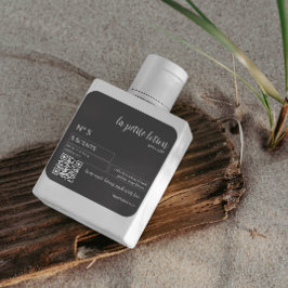 黒エレガント白のコスメモダンティックボトル スクエアシール