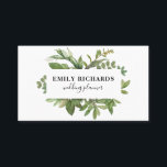 黒エレガント白の植物離れ文字 名刺<br><div class="desc">黒エレガント白の植物離れ文字</div>