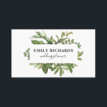 黒エレガント白の植物離れ文字 名刺<br><div class="desc">黒エレガント白の植物離れ文字</div>