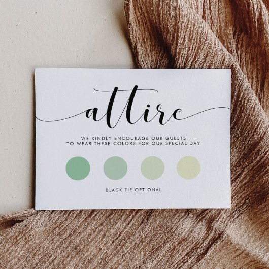 黒エレガント白の結婚服装 エンクロージャーカード