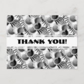 黒エレガント白アールデコ1920sグラマー ポストカード (正面)