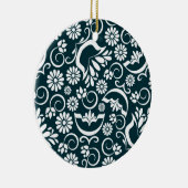 黒エレガント白オーナメント セラミックオーナメント (右)