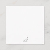 黒エレガント白クレストQRコード エンクロージャーカード (裏面)