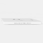 黒エレガント白グレーアンパサンド結婚ズ ゲストブック (背)