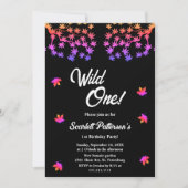 黒エレガント白グロイ秋1日 招待状 (正面)