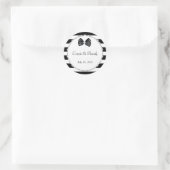 黒エレガント白ダイヤ結婚モンド ラウンドシール (バッグ)