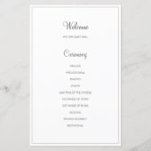 黒エレガント白フォトコラージュ結婚ズ (裏面)