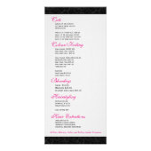 黒エレガント白フローラダマガーリースク ラックカード (裏面)