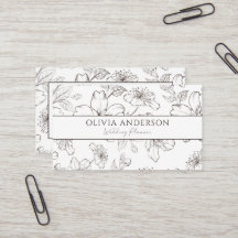 黒エレガント白フローララモダンインアート