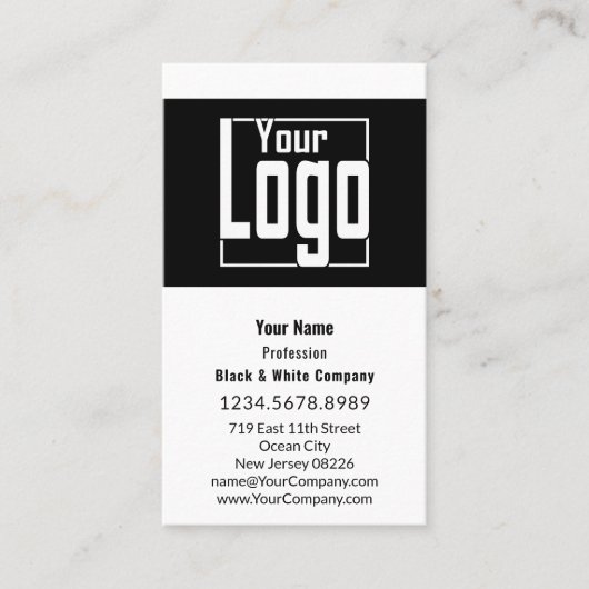 黒エレガント白ポートレート形式のロイヤリティと 予約カード (正面)