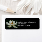 黒エレガント白マグノリアカスタム ラベル (インサイチュ)