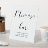 黒エレガント白ミモ結婚サバー 台座サイン (インサイチュ)